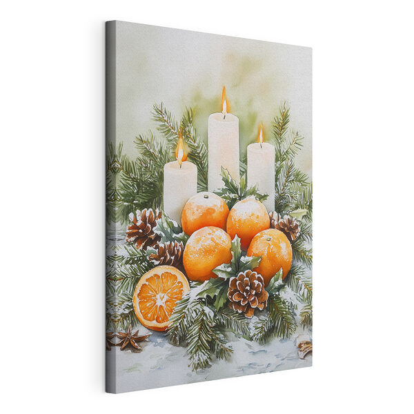 Cuadro de naranjas y velas Cuadros Cuadro de naranjas y velas