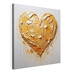 Cuadros Objeto con forma de corazón y una salpicadura de pintura