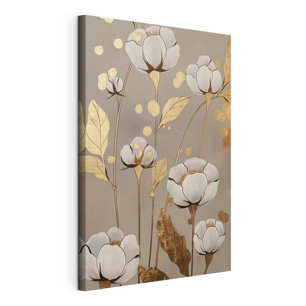 Pintura de flores y hojas Cuadros Pintura de flores y hojas