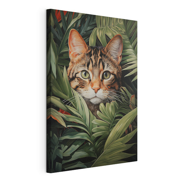 Cuadros Un gato en la selva (SKU: s42354) Cuadros Cuadros Un gato en la selva (SKU: s42354)
