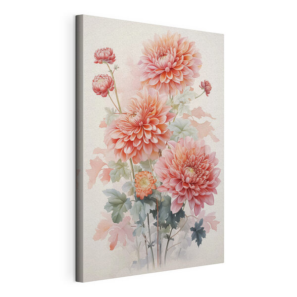 Elegantes flores en suaves tonos pastel Cuadros Elegantes flores en suaves tonos pastel