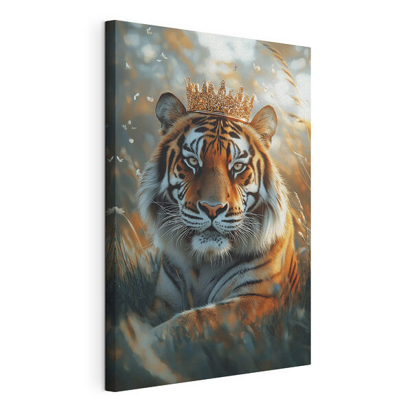 Tigre con una corona Cuadros Tigre con una corona