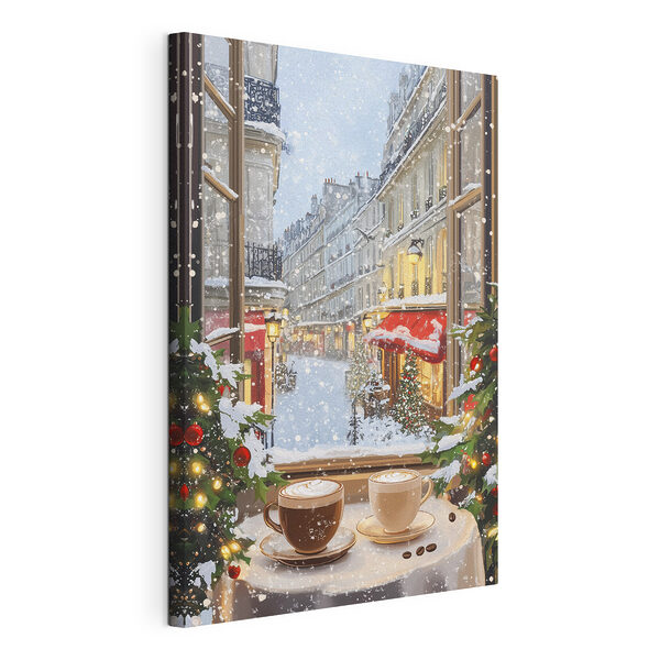 Cuadros Ventana con dos tazas de café y árboles frente a una calle (SKU: s42795) Cuadros Cuadros Ventana con dos tazas de café y árboles frente a una calle (SKU: s42795)