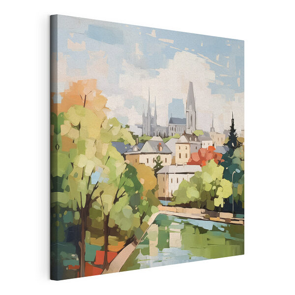 Cuadros Cuadro de una ciudad con árboles y un río (SKU: s42834) Cuadros Cuadros Cuadro de una ciudad con árboles y un río (SKU: s42834)