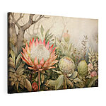 Cuadros Pintura de flores y hojas