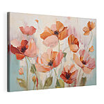 Cuadros Pintura de flores sobre una superficie blanca