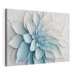 Cuadros Flor blanca hecha de papel