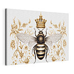 Cuadros Abeja con una corona en la cabeza