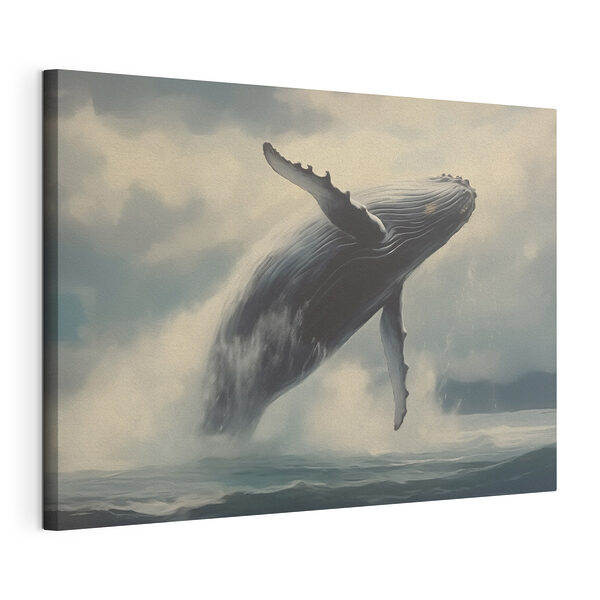 Cuadros Cuadros Una ballena saltando fuera del agua (SKU: s43217)