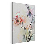 Cuadros Pintura de flores sobre una superficie blanca