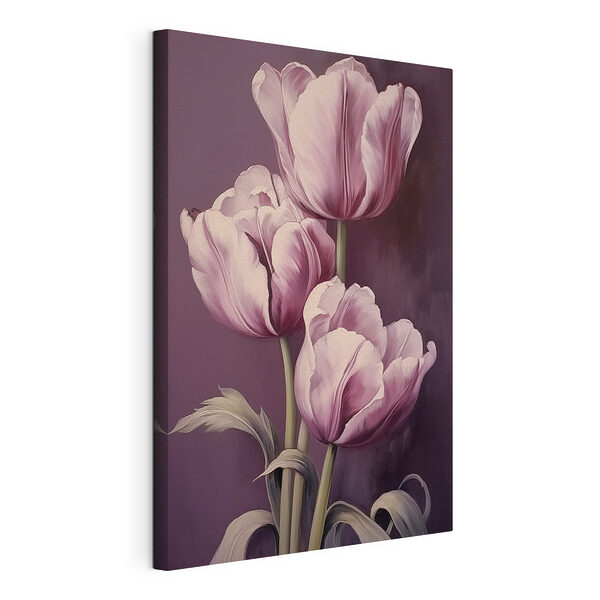 Cuadro de tulipanes rosas Cuadros Cuadro de tulipanes rosas