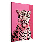 Cuadros Leopardo con un collar
