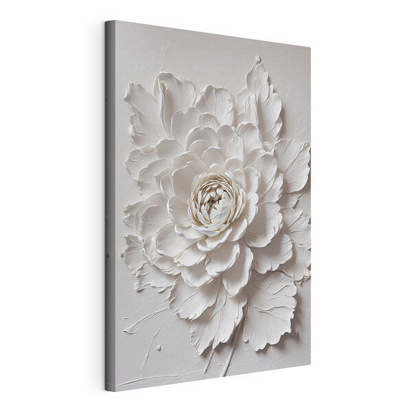 Cuadros Flor blanca con hojas