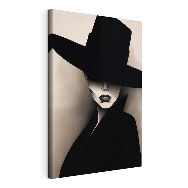 Mujer con sombrero Cuadros Mujer con sombrero
