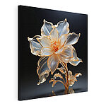 Cuadros Delicada escultura floral de cristal