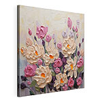 Cuadros Pintura de flores y hojas