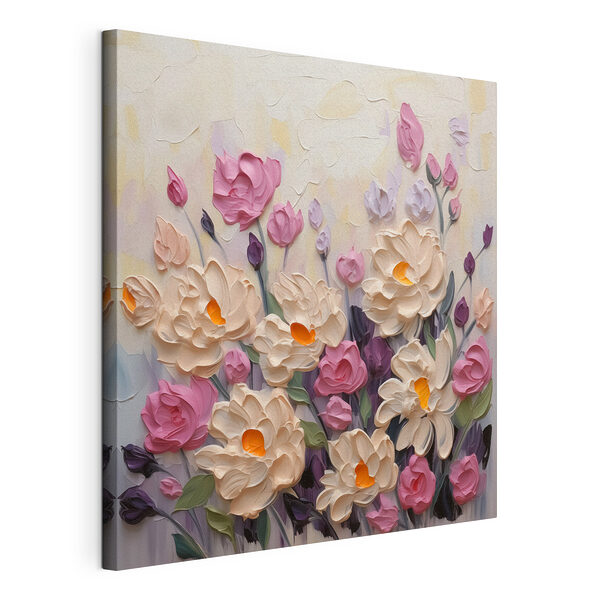 Pintura de flores y hojas Cuadros Pintura de flores y hojas