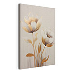 Cuadros Pintura de flores sobre una superficie blanca