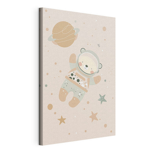 Cuadros Oso de dibujos animados en el espacio