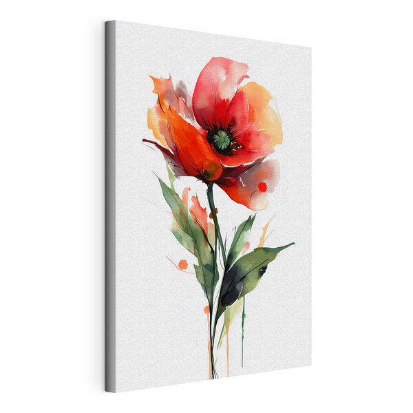 Pintura en acuarela de una flor Cuadros Pintura en acuarela de una flor