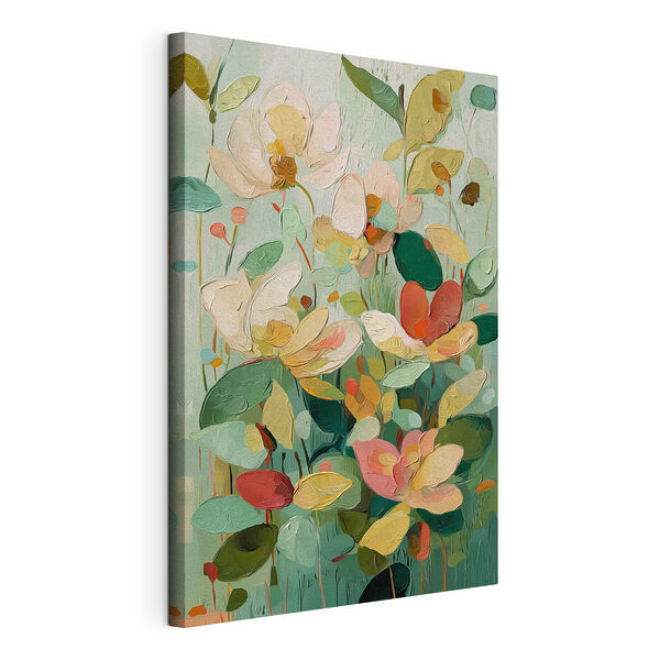 Pintura de flores y hojas Cuadros Pintura de flores y hojas