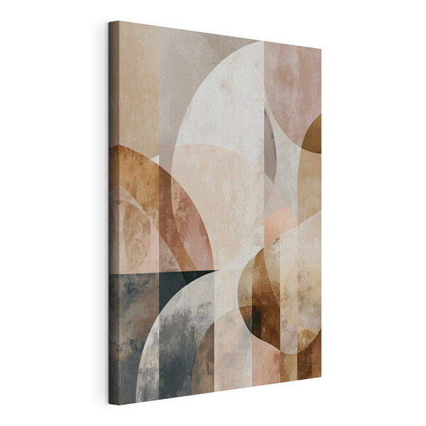 Cuadros Formas abstractas en una paleta de colores cálidos