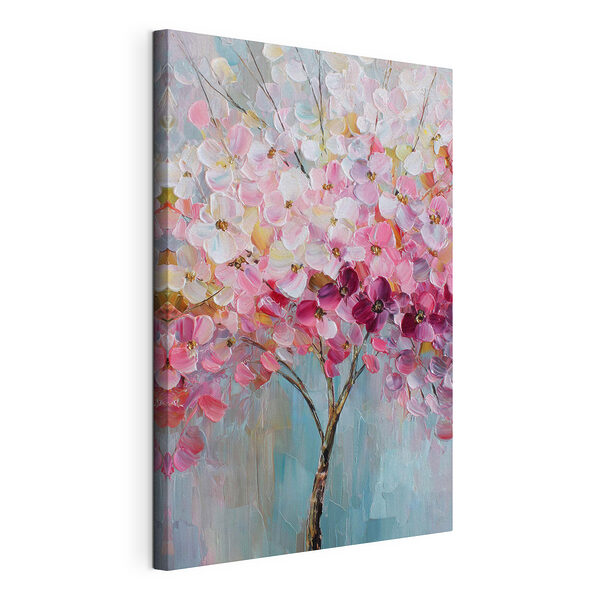Cuadros Cuadro de un árbol con flores rosas