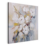 Cuadros Pintura de flores sobre una superficie blanca
