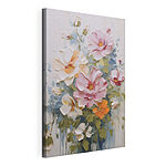 Cuadros Pintura de flores sobre una superficie blanca