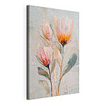 Cuadros Pintura de flores sobre una superficie blanca