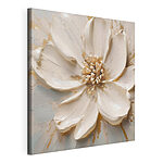 Cuadros Flor blanca con manchas marrones