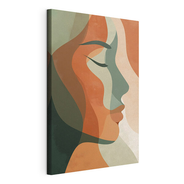 Rostro de una mujer con el pelo de colores Cuadros Rostro de una mujer con el pelo de colores
