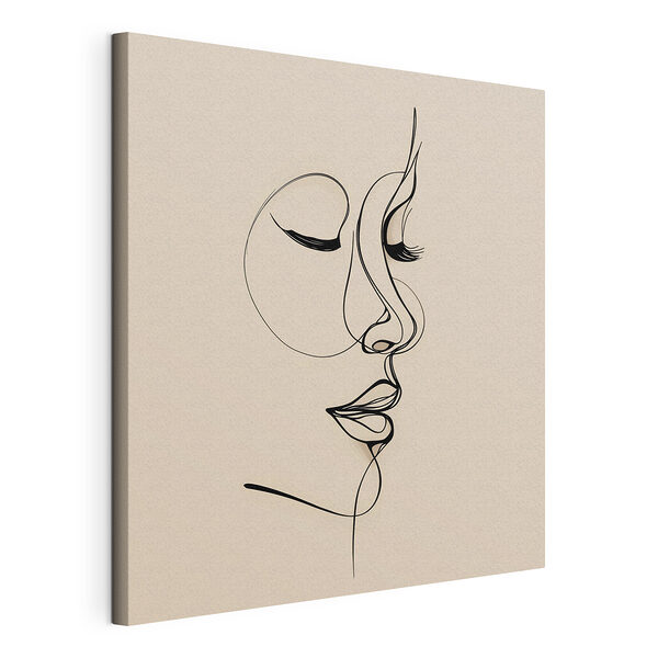 Dibujo del rostro de una mujer Cuadros Dibujo del rostro de una mujer