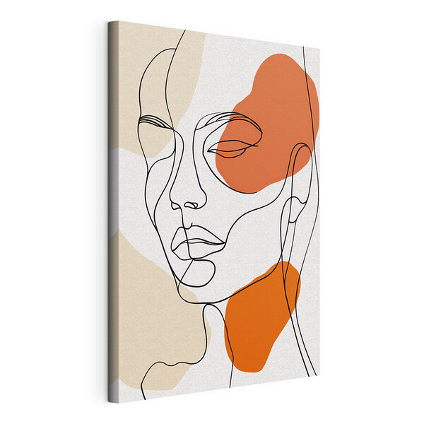 Cuadros Dibujo del rostro de una mujer