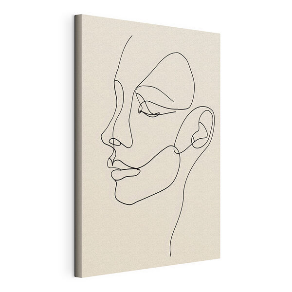 Cuadros Dibujo del rostro de una mujer