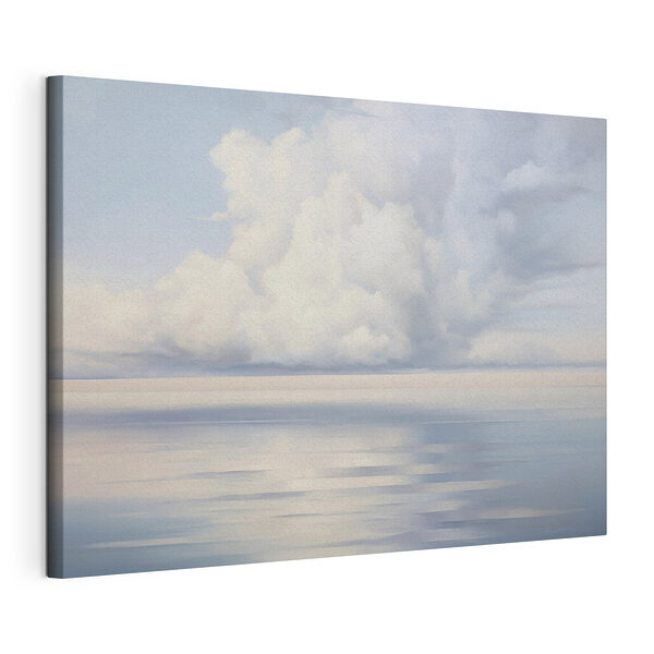 Cuadros Gran masa de agua con nubes en el cielo
