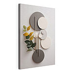 Cuadros Decoración de pared con círculos y hojas