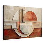 Cuadros Formas abstractas en tonos cálidos