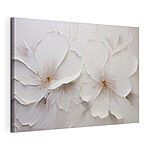 Cuadros Cuadro con flores blancas en la pared