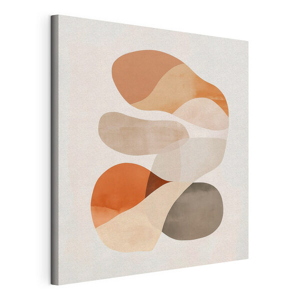 Cuadros Formas abstractas en tonos cálidos
