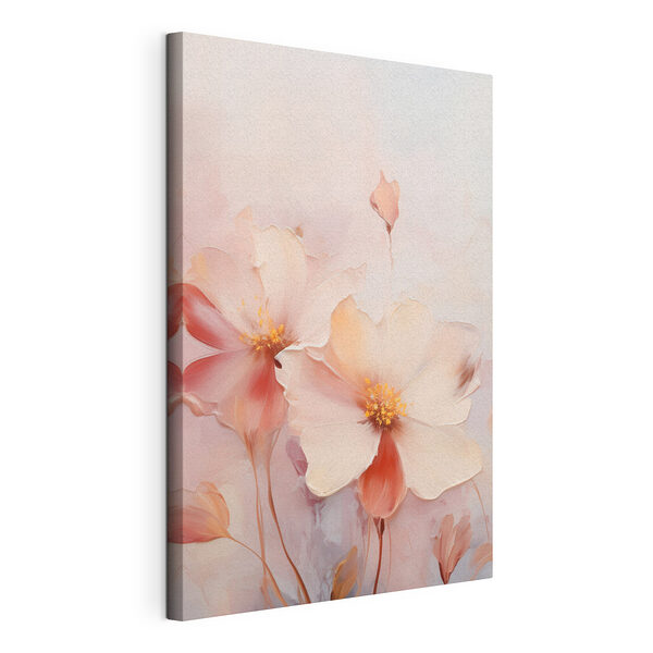 Pintura de flores sobre una superficie blanca Cuadros Pintura de flores sobre una superficie blanca