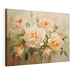 Cuadros Pintura de flores sobre una superficie blanca