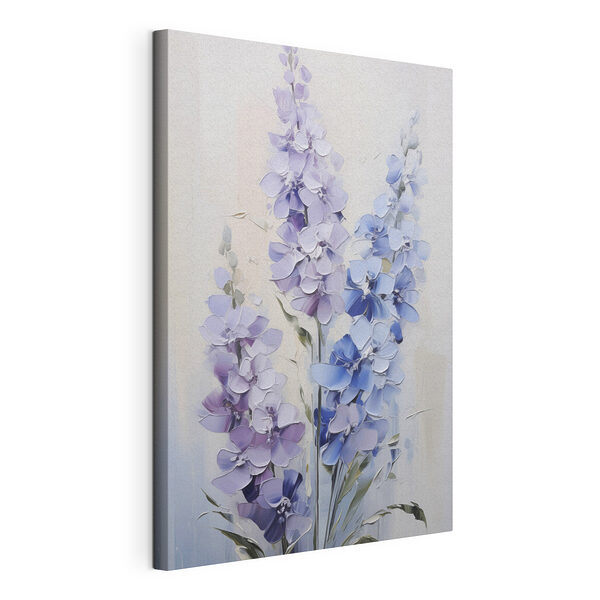 Cuadros Pintura de flores sobre una superficie blanca