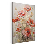 Cuadros Pintura de flores sobre una superficie blanca