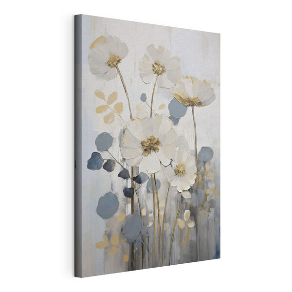 Cuadros Pintura de flores y hojas
