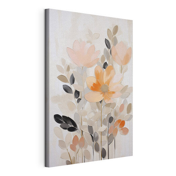 Cuadros Pintura de flores y hojas