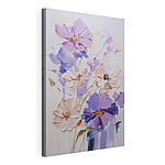 Cuadros Pintura de flores sobre una superficie blanca