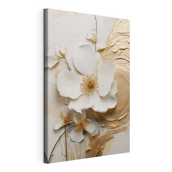 Cuadros Impresionante diseño artístico en relieve con motivos florales