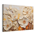 Cuadros Cuadro de flores en una pared