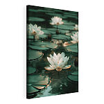 Cuadros Flor blanca sobre el agua